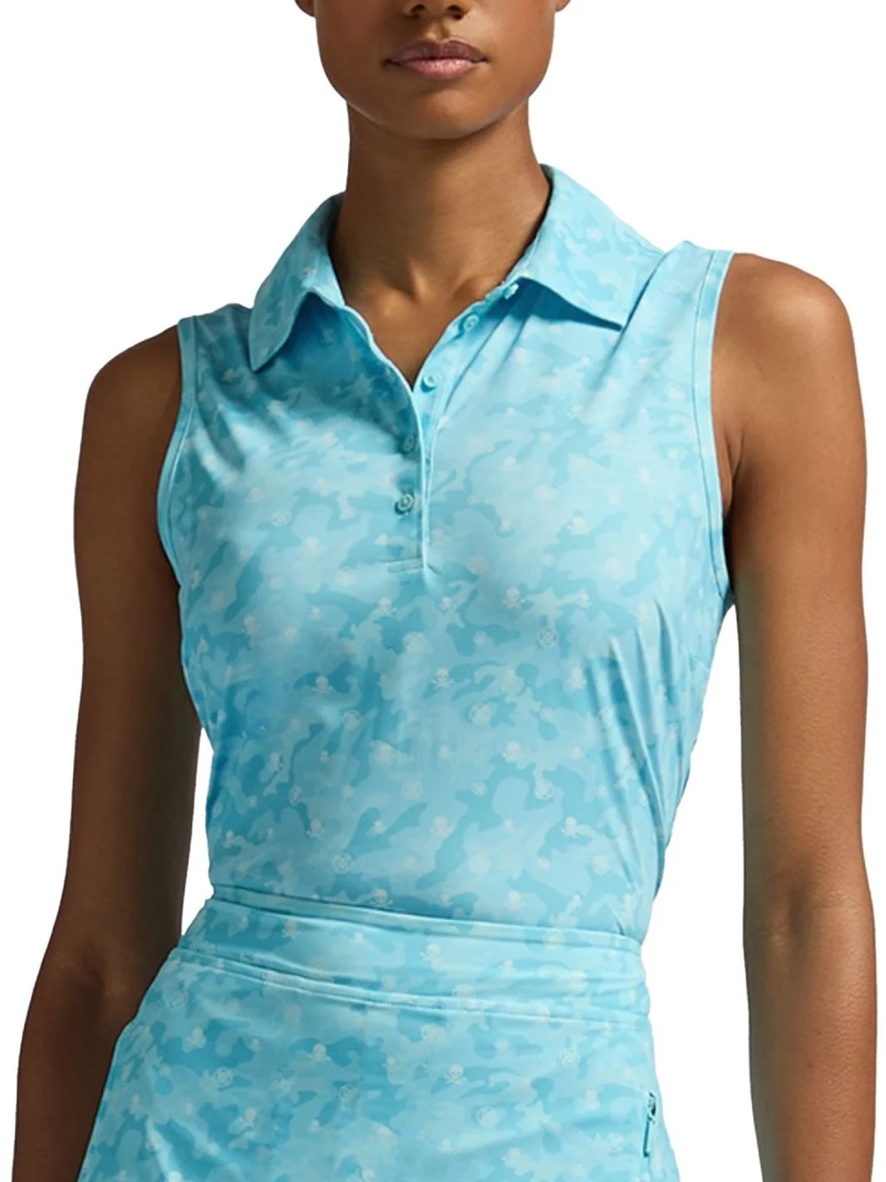 G/FORE skulls &  crossbones Silky Tech Nylon  Golf Polo & Skirt medium